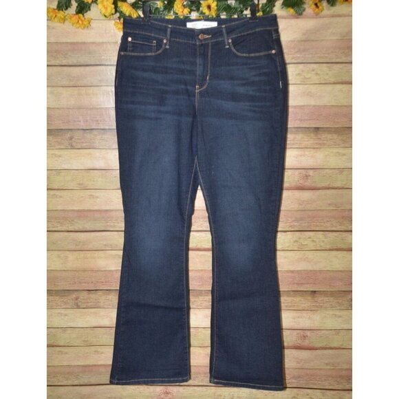 Levi's Signature Ladies 14M Mid Rise Bootcut Blue Jeans Classic 32 X 32 - Picture 1 of 11